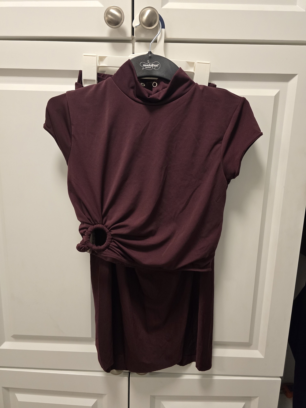 Weissman Burgandy 2 Piece Lyrical Outfit Top & Skirt AS Costume Halloween